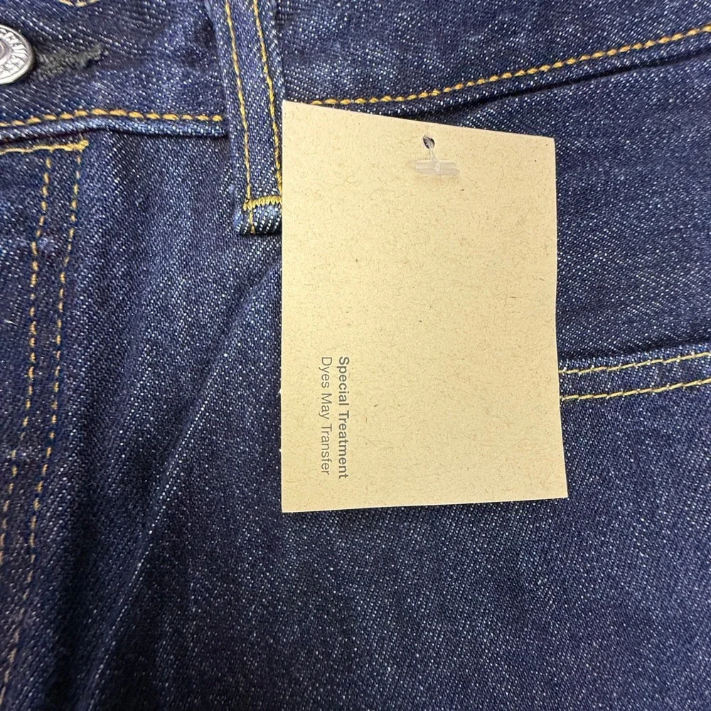 Levis 501 Original Fit Jeans Mens 30x36 Dark Wash Straight Leg Button Fly NWT